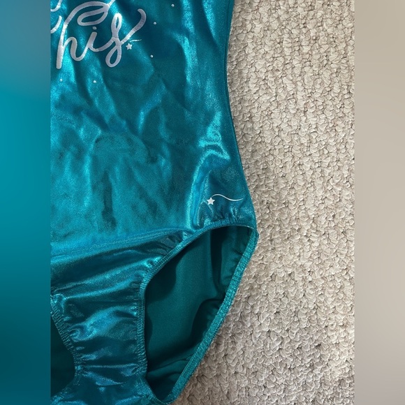 Teal Gymnastics Leotard - Picture 2 of 5